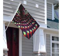 Drapeau pour extérieur - 1,2 x 1,8 m - Robuste - Pour intérieur et extérieur - Pour toutes les saisons - Drapeaux de jardin fantastiques - Science-fiction - Drapeau de bienvenue - Drapeau double face