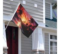 Drapeau pour extérieur - 1,2 x 1,8 m - Robuste - Pour intérieur et extérieur - Pour toutes les saisons - Drapeaux de jardin colorés - Drapeau de bienvenue - Drapeau de maison double face avec œillets
