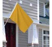 Drapeau pour extérieur - 1,2 x 1,8 m - Robuste - Pour intérieur et extérieur - Pour toutes les saisons - Jaune naturel - Drapeau de bienvenue - Drapeau de maison double face avec œillets en laiton