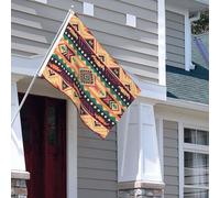 Drapeau pour extérieur - 1,2 x 1,8 m - Robuste - Pour intérieur et extérieur - Pour toutes les saisons - Motif de style sud-ouest - Drapeau de bienvenue - Drapeau de maison double face avec œillets en