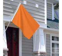 Drapeau pour extérieur - 1,2 x 1,8 m - Robuste - Pour intérieur et extérieur - Pour toutes les saisons - Orange brûlé - Drapeau de bienvenue - Drapeau de maison double face avec œillets en laiton