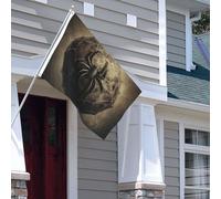 Drapeau pour extérieur - 1,2 x 1,8 m - Robuste - Pour intérieur et extérieur - Toutes saisons - Toile d'araignée - Drapeau de bienvenue - Drapeau double face avec œillets en laiton - Bannières pour