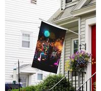 Drapeau pour extérieur de 0,9 x 1,5 m - Drapeaux de jardin résistants pour intérieur et extérieur - Drapeaux de jardin colorés - Notes de musique colorées - Drapeau de bienvenue - Drapeau double face