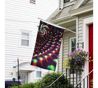 Drapeau pour extérieur de 0,9 x 1,5 m - Drapeaux de jardin résistants pour intérieur et extérieur - Drapeaux de jardin fantastiques science-fiction - Drapeau de bienvenue - Drapeau double face avec