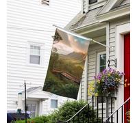 Drapeau pour extérieur de 0,9 x 1,5 m - Robuste - Pour intérieur et extérieur - Pour tous les temps - Drapeau de jardin sauvage - Drapeau de bienvenue - Drapeau double face avec œillets en laiton