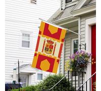 Drapeau pour extérieur de 0,9 x 1,5 m - Robuste - Pour intérieur et extérieur - Pour toutes les saisons - Motif drapeau espagnol - Drapeau de bienvenue - Drapeau de maison double face avec œillets en
