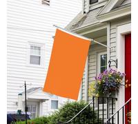 Drapeau pour extérieur de 0,9 x 1,5 m - Robuste - Pour jardin - Orange brûlé - Drapeau de bienvenue - Drapeau double face avec œillets en laiton - Bannières pour fête