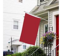 Drapeau pour extérieur de 0,9 x 1,5 m - Robuste - Pour jardin - Pour toutes les saisons - Rouge - Drapeau de bienvenue - Drapeau double face avec œillets en laiton - Bannières pour fête