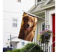 Drapeau pour extérieur de 9,1 x 1,5 m - Robuste - Pour jardin - Pour tous les temps - Golden Retriever - Tournesol - Drapeau de bienvenue - Drapeau double face avec œillets en laiton - Bannières pour