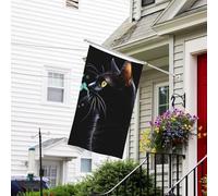 Drapeau pour l'extérieur de 9,1 x 1,5 m, très résistant aux intempéries, drapeau de jardin chat et papillon, drapeau de bienvenue double face, drapeaux de maison avec œillets en laiton, bannières pour