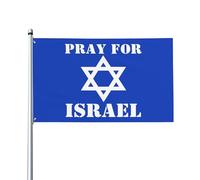 Drapeau Priez pour Israël 3x5 Je suis avec Israël 3X5 Ft avec œillets en laiton Bannière de jardin extérieure