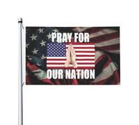 Drapeau Priez pour notre nation pelouse drapeaux