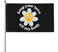 Drapeau Pro-Choix Gardez Vos Lois Hors De Mon Corps Drapeau Pirate Traditionnel Décoration Bannière À Œillets, Pour Les Bureaux, Jardin, D'Intérieur, 90x150cm