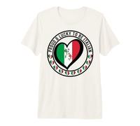 Drapeau « Proud and Lucky to Be Italian I Love Italy » en Forme de cœur T-Shirt Haut de Gamme