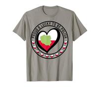 Drapeau « Proud and Lucky to Be Polish I Love Pologne » en Forme de cœur T-Shirt