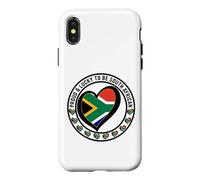 Drapeau « Proud and Lucky to Be South African I Love South Africa » Coque pour iPhone X/XS