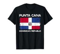 Drapeau Punta Cana République Dominicaine Vieilli T-Shirt