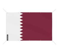 Drapeau Qatar 10 Oeillets en Plusieurs Tailles (S) 100 x 150 cm
