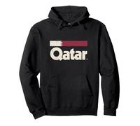 Drapeau Qatar rétro Qatari Yalla Sweat à Capuche