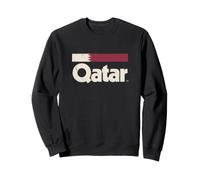 Drapeau Qatar rétro Qatari Yalla Sweatshirt