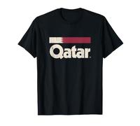Drapeau Qatar rétro Qatari Yalla T-Shirt