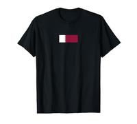 Drapeau Qatari du Qatar T-Shirt Graphique avec Valeur