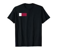 Drapeau Qatari du Qatar T-Shirt Graphique avec Valeur