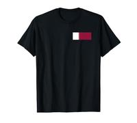 Drapeau Qatari du Qatar T-Shirt Graphique avec Valeur