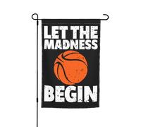 Drapeau Que La Folie Commence ! Durable Décoration De Drapeau Double Face Bannière De Cour Pour Balcon Patio Vacances 12X18 Inch