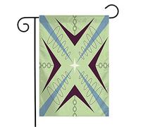 Drapeau Radar Vert Moyen Rétro Des Années 1960, Style Moderne Sans Couture Des Années 1950, Design Vintage Violet Personnalisés Bannière, Pour D'Intérieur, Les Défilés, 30x45cm