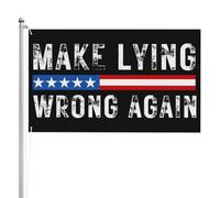 Drapeau « Refaire un mensonge erron頻 90 x 150 cm Drapeaux « Refaire un mensonge erron頻 Drapeaux recto verso Impression haute définition Résistant aux intempéries Sports Festivals