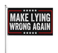 Drapeau « Refaire un mensonge erron頻 90 x 150 cm Drapeaux « Refaire un mensonge erron頻 Drapeaux recto verso Impression haute définition Résistant aux intempéries Sports Festivals