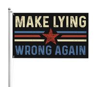 Drapeau « Refaire un mensonge erron頻 90 x 150 cm Drapeaux « Refaire un mensonge erron頻 Drapeaux recto verso Impression haute définition Résistant aux intempéries Sports Festivals