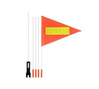 Drapeau réglable de 1,9 m pour vélos et fauteuils roulants avec bandes réfléchissantes, poteaux robustes, bannières d'avertissement pour vélo avec hauteur réglable