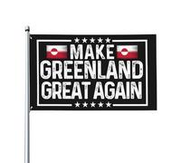 Drapeau « Rendez le Groenland à nouveau grand » 2 x 3, tapisserie pour décoration de chambre, de cour, sans mât