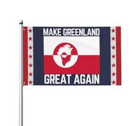 Drapeau « Rendez le Groenland à nouveau grand » 2 x 3, tapisserie pour décoration de chambre, de cour, sans mât