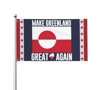 Drapeau « Rendez le Groenland à nouveau grand » 2 x 3, tapisserie pour décoration de chambre, de cour, sans mât