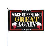 Drapeau « Rendez le Groenland à nouveau grand » 3 x 5, tapisserie pour décoration de chambre, de cour, sans mât