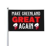 Drapeau « Rendez le Groenland à nouveau grand » 3 x 5, tapisserie pour décoration de chambre, de cour, sans mât