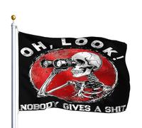 Drapeau Renforcé Drapeaux Drôle De Raton Laveur Oh Regarde, Personne N'Est Aussi Sarcastique Décoratifs Suspendus Fanion Pour Balcon Maison Célébration 90X150Cm