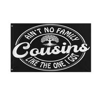 Drapeau Renforcé Drapeaux Il N'Y A Pas De Famille Comme Celle Que J'Ai Eue Cute Matching Reunion 2025 Double Couture Bannière Extérieure Pour Décorations Restaurant Jardin 90X150Cm