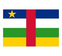 Drapeau République Centrafricaine - 15x10cm - Sticker/Autocollant