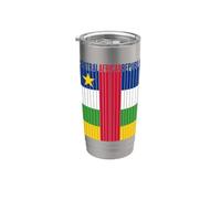 Drapeau République centrafricaine Gobelet isotherme en acier inoxydable double paroi
