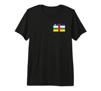 Drapeau République Centrafricaine T-Shirt Haut de Gamme