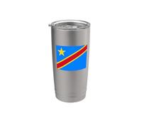 Drapeau République démocratique du Congo Gobelet isotherme en acier inoxydable double paroi
