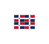 Drapeau République Dominicaine (4 Fois 9.5x6.3cm) - Sticker/Autocollant