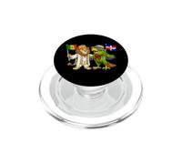 Drapeau République Dominicaine Sénégal Racines dominicano PopSockets PopGrip pour MagSafe
