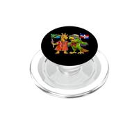 Drapeau République Dominicaine Tanzanie Racines dominicaines PopSockets PopGrip pour MagSafe