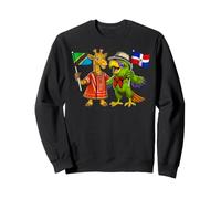 Drapeau République Dominicaine Tanzanie Racines dominicaines Sweatshirt