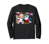 Drapeau République Tchèque Cuba Racines Tchèques Héritage Manche Longue